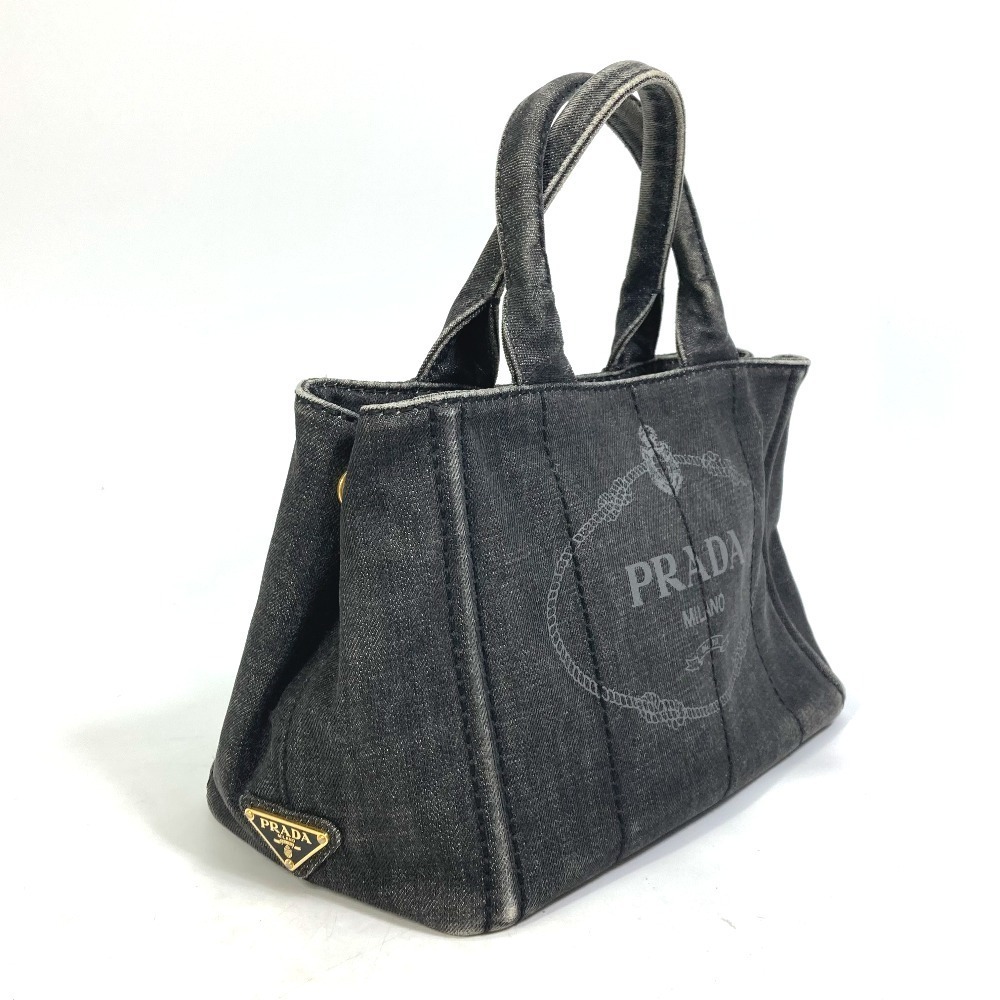 Prada Canapa Denim Bag Handbag Tote Bag
